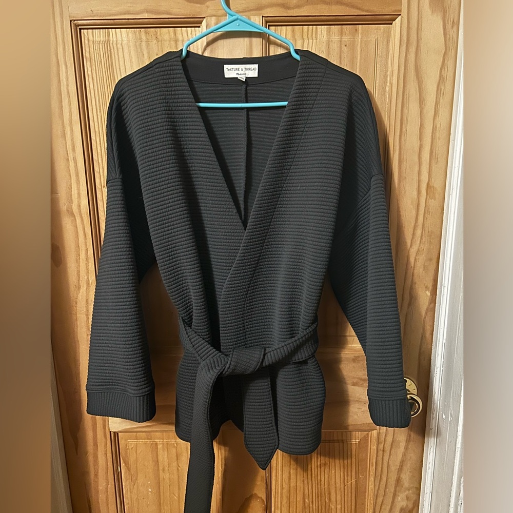 Madwell texture and thread wrap jacket black